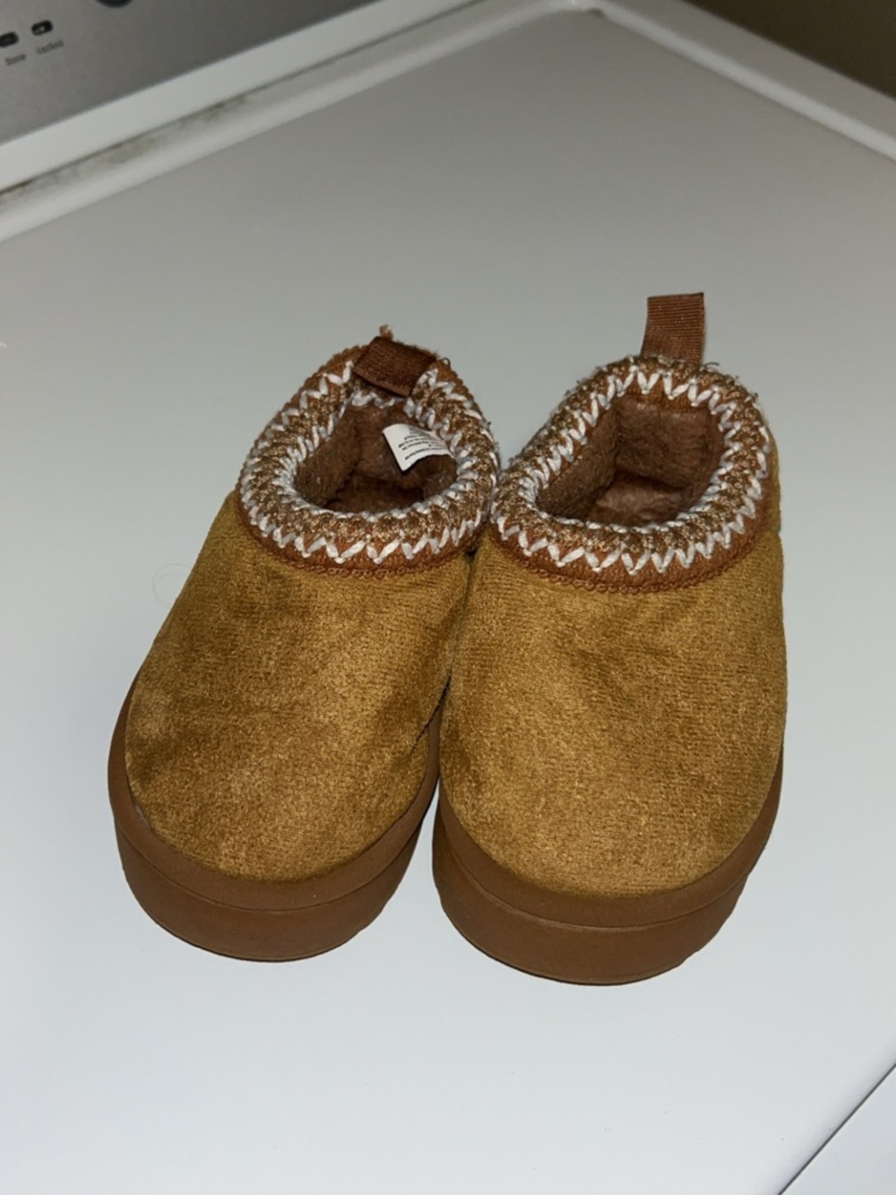 Cozy Tan Baby Walker Slip-On Shoes